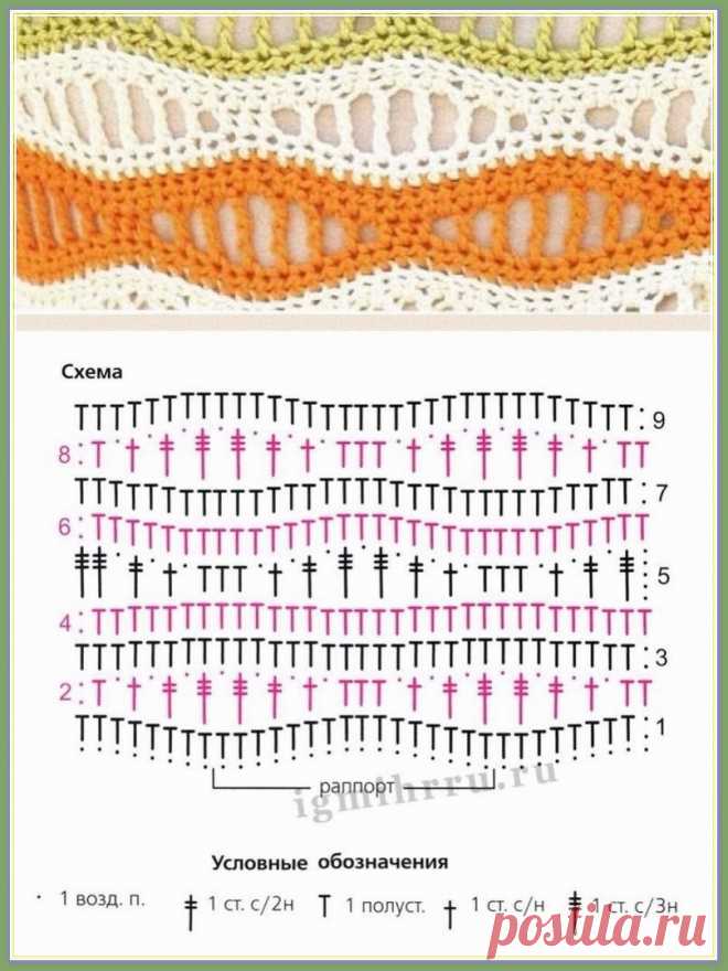 Топ крючком и вариации узора 
