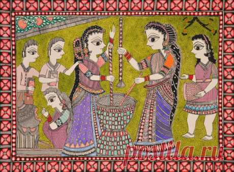 Aspect of Daily Life of Madhubani Women