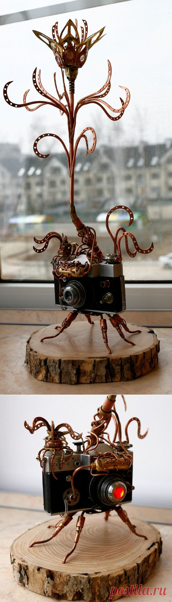 Цветок в стиле стимпанк для хранения украшений