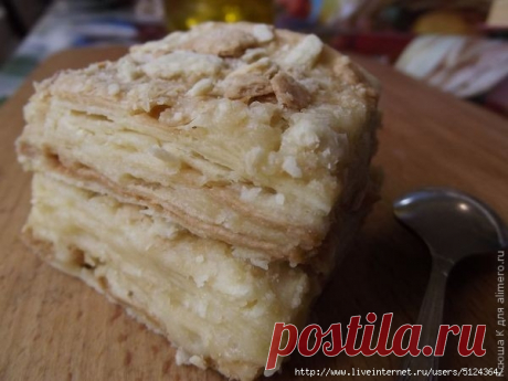 Торт &quot;Наполеон&quot; на пиве ... коржи нежненькие, вкусненькие