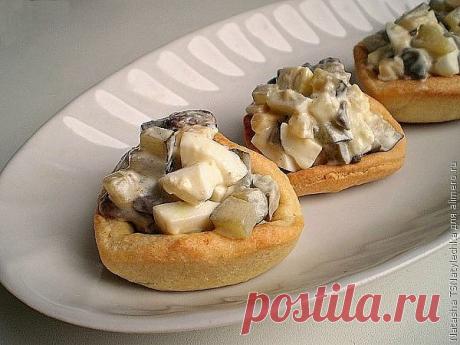 Домашние тарталетки с грибами