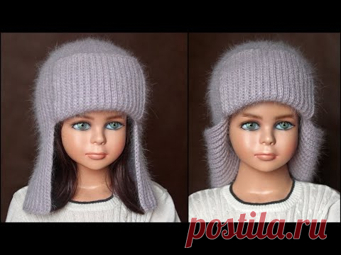 Лучший мастер-класс! ШАПКА-УШАНКА КРЮЧКОМ!