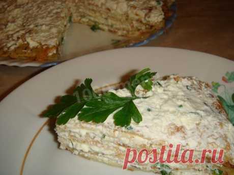 Блинный сметанный торт с брынзой рецепт с фото пошагово - 1000.menu