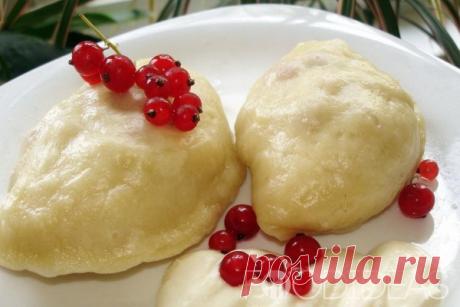 Вареники с творогом на пару