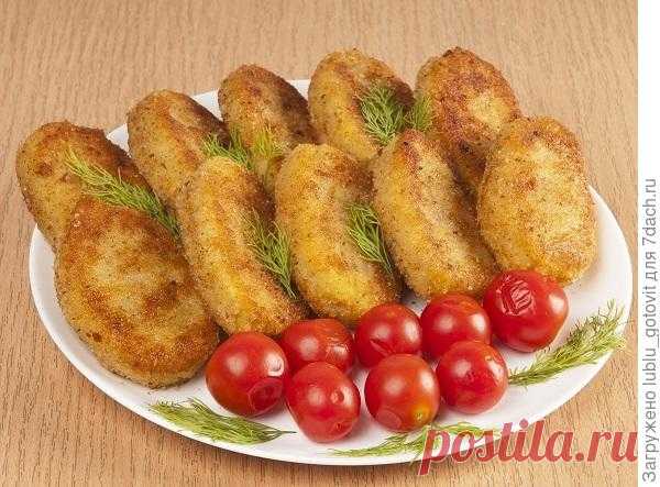 Картофельные котлеты с рисом и грибами. Рецепт