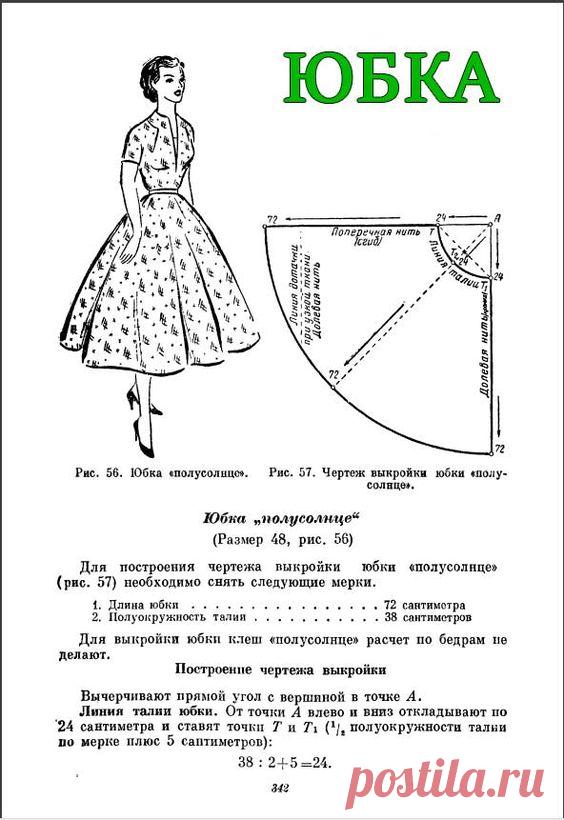 Винтажные юбки/платья солнце/полусолнце - ШЬЮ САМА