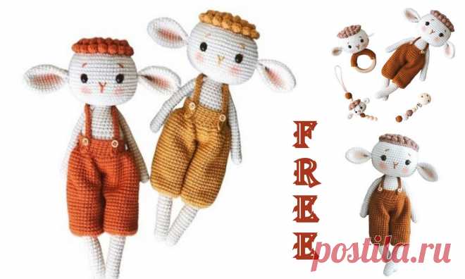 Амигуруми Барашек Baby Free Pattern - Игрушки амигуруми