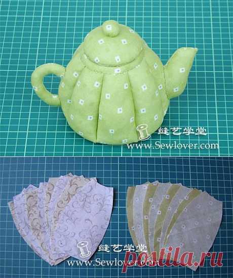 小茶壶储物盒制作教程 - Sewlover缝艺学堂|DIY布艺手工制作教程|拼布刺绣|手工包包|服装裁剪制作