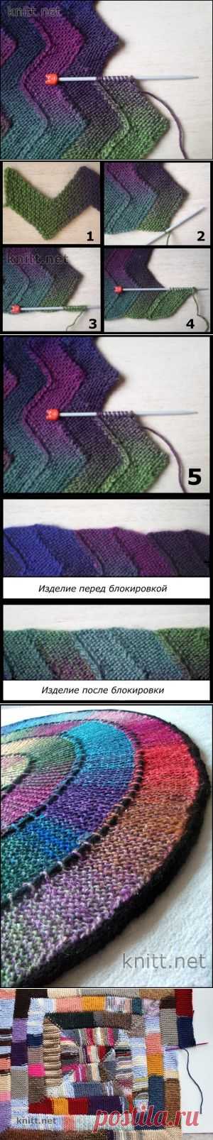 Одеяло Зиг-Заг из 10 петель | knitt.net | Все о вязании