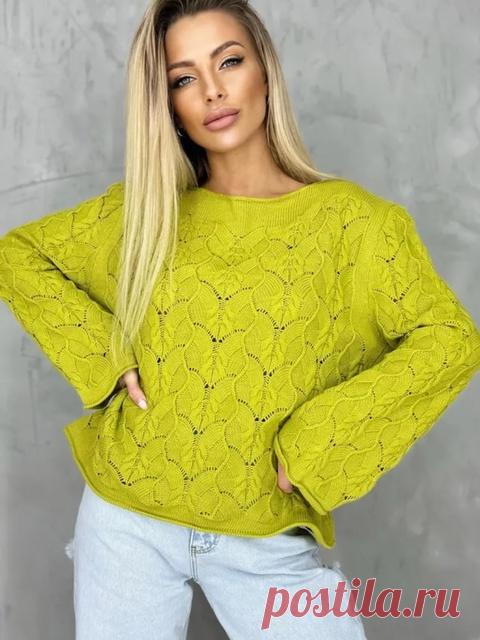 Джемпер с оригинальным узором