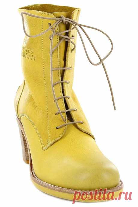 Купить Ботильоны SHABBIES AMSTERDAM 108041 ЖЕЛТЫЙ со скидкой в интернет-магазине kupivip.ru - распродажа