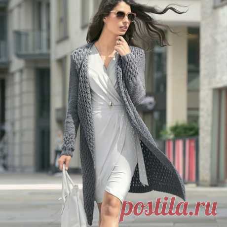 Удлиненный кардиган спицами рельефным узором
Есть похожие работы? Выкладывайте в комментариях

Размeр 36/38 (40/42) 44/46 (48/50)

Показать полностью...