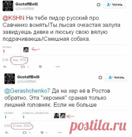 Анатолий Шарий в Твиттере: «Надя Савченко - российская шпионка. А украинские СМИ - самые честные СМИ в мире. https://t.co/xebLNnG33w»