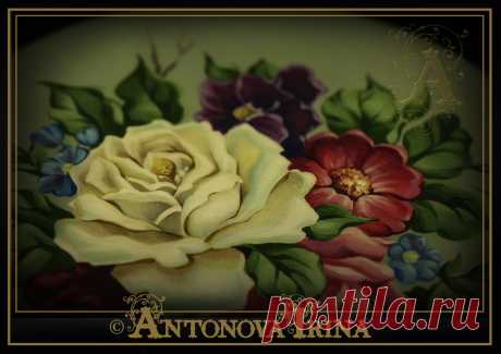 Роспись акрилом.