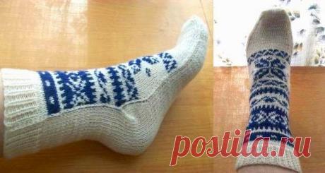 tru-knitting: Носки на двух спицах — 2