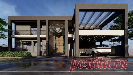 Behance :: Editing 2 KANAL LUXURY HOUSE FACADE VISUALIZATION