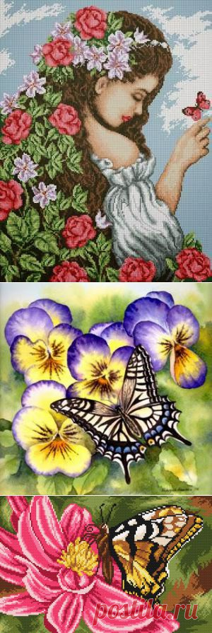 ПО ССЫЛКАМ МНОГО ВЫШИВКИ.СХЕМЫ..