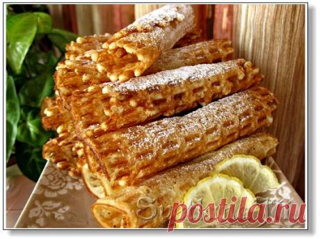 Лимонные вафли