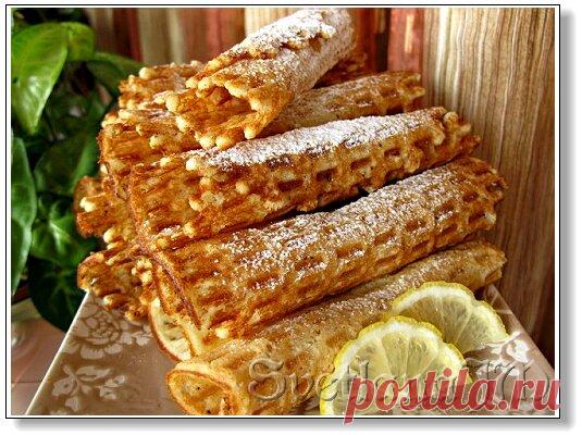 Лимонные вафли