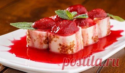 Сладкие роллы из блинов. Пальчики оближешь! |