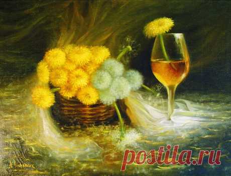 Вино из одуванчика Художник Боравик Андрей Иванович