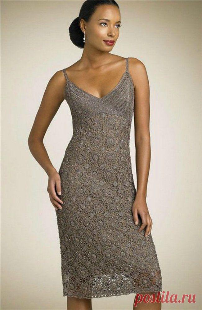 Вязание крючком: два шикарных платья. JewelCity.ru