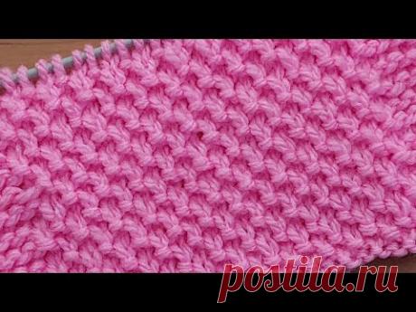 Классный объёмный узор спицами для детской кофточки, пальто.