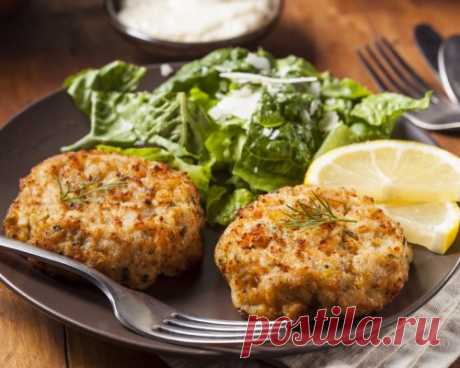 Рыбные котлеты с овощами