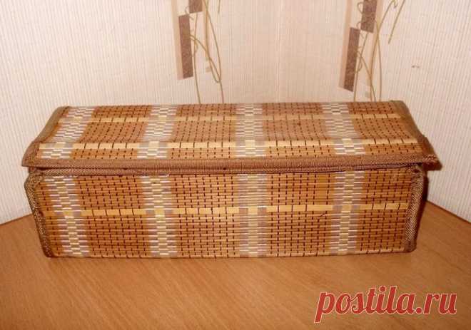 Шкатулка из бамбуковой салфетки