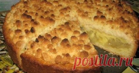 Цветаевский пирог с малиной