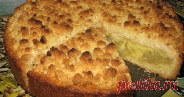 Цветаевский пирог с малиной