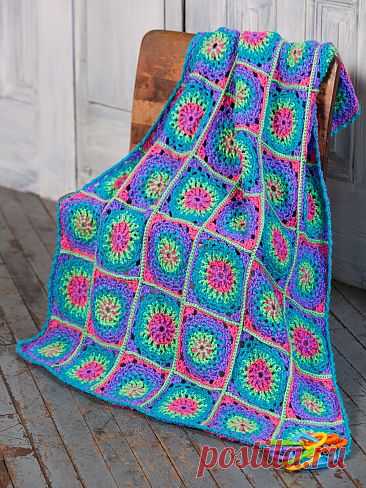 Lite &#039;n Bright Baby Blanket | Yarn | Free Knitting Patterns | Crochet Patterns | Yarnspirations
