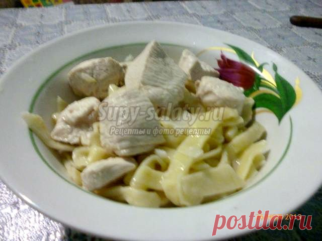 Домашняя лапша с курицей. Рецепт с пошаговыми фото