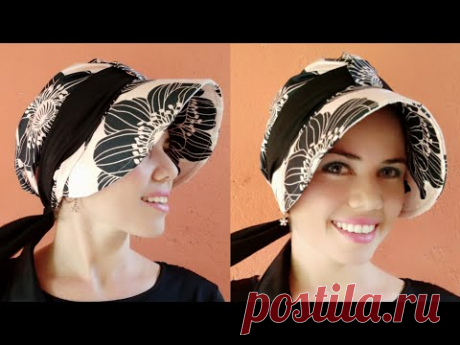 CÓMO HACER UN TURBANTE CON VISERA.👳‍♀️ PASO A PASO