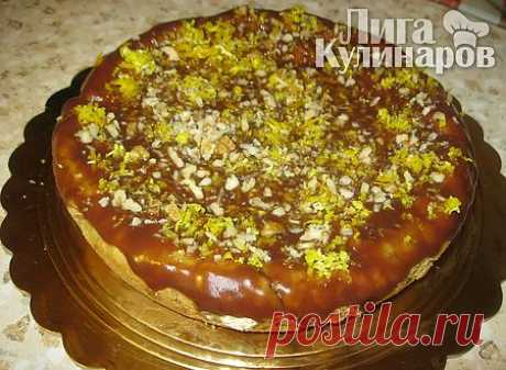 Пирог шоколадный с апельсиновой цедрой и орехами — рецепт пошаговый от Лиги Кулинаров