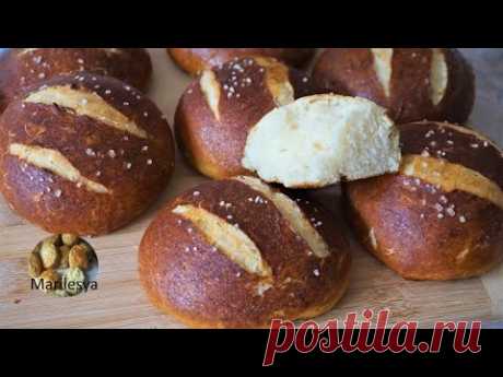 Сначала сварить-потом испечь! Немецкие булочки!Laugenbrötchen