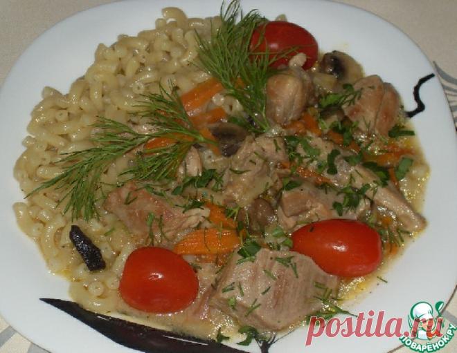 Индейка с шампиньонами – кулинарный рецепт