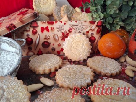 Рождественское печенье с миндальным и апельсиновым песочным тестом - Curmifood