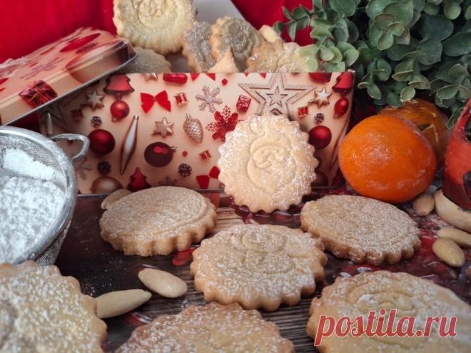 Рождественское печенье с миндальным и апельсиновым песочным тестом - Curmifood