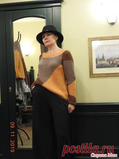 Джемпер с графическим рисунком. - Вязание - Страна Мам