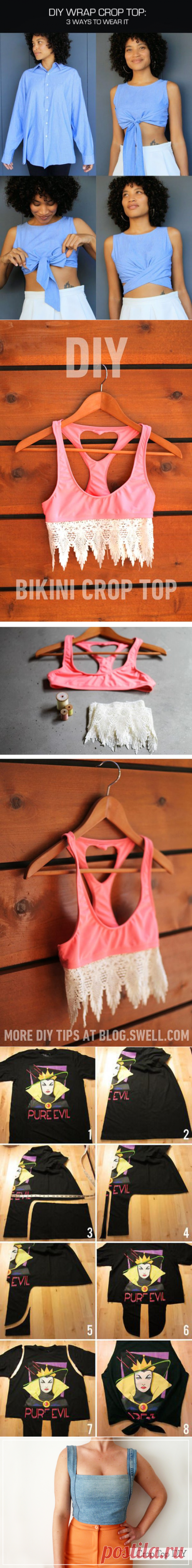 Стильные летние топы из старой одежды: 10 лучших идей | I Love Hobby - Лучшие мастер-классы со всего мира!