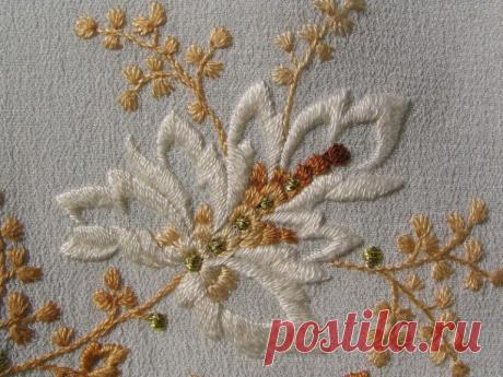 Вышивание гладью для начинающих: техника и узоры. Вышивка гладью: мастер класс - LadySpecial.ru