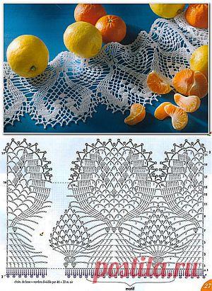 ВЯЗАНАЯ КРЮЧКОМ КАЙМА..