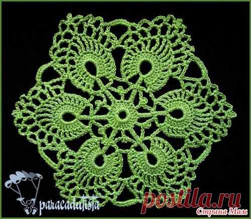 МК мотива  . Альбина (руси) провела колоссальную работу и сделала отличный МК по вязанию мотива поворотными рядами