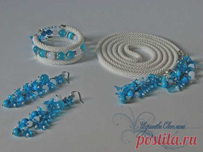 Комплект "Лёгкий бриз" | biser.info - всё о бисере и бисерном творчестве