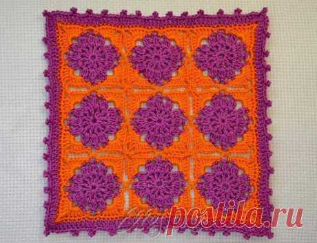 Безотрывное соединение мотивов | Crochet by Ellej | Crochet by Ellej | Вязание крючком от Елены Кожухарь