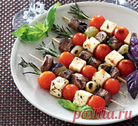 Ассорти закусочных шашлычков, закуска. Пошаговый рецепт с фото