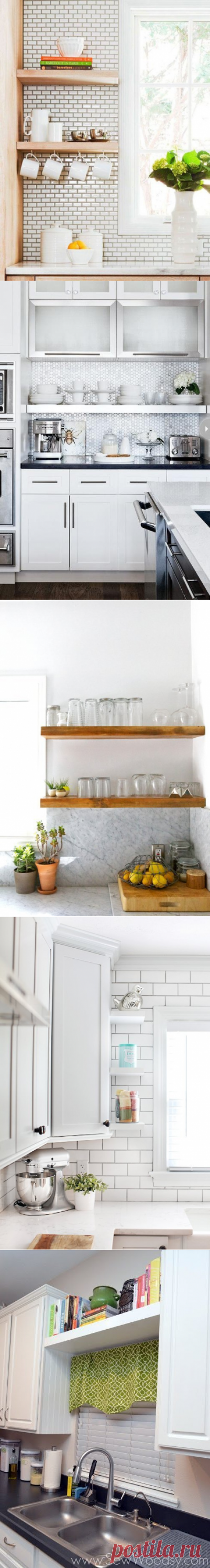 Плавающие полки для кухни — Наши дома
