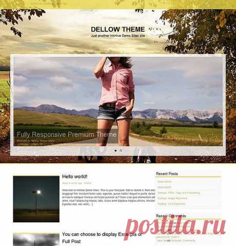 Тема wordpress Dellow. Скачать шаблон Dellow | Русские шаблоны WordPress