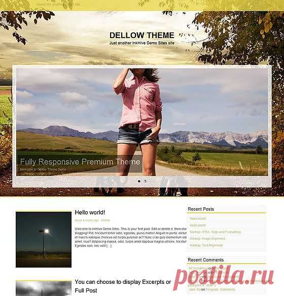 Тема wordpress Dellow. Скачать шаблон Dellow | Русские шаблоны WordPress